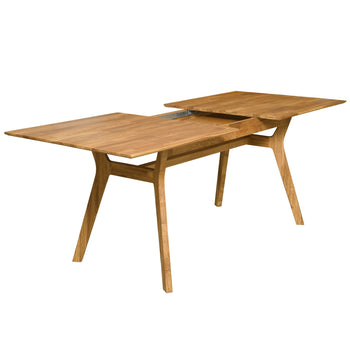 NordicStory Extending dining table made of solid oak wood
