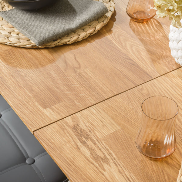 NordicStory Extending dining table made of solid oak wood