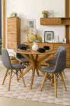 NordicStory Round dining table in solid oak wood