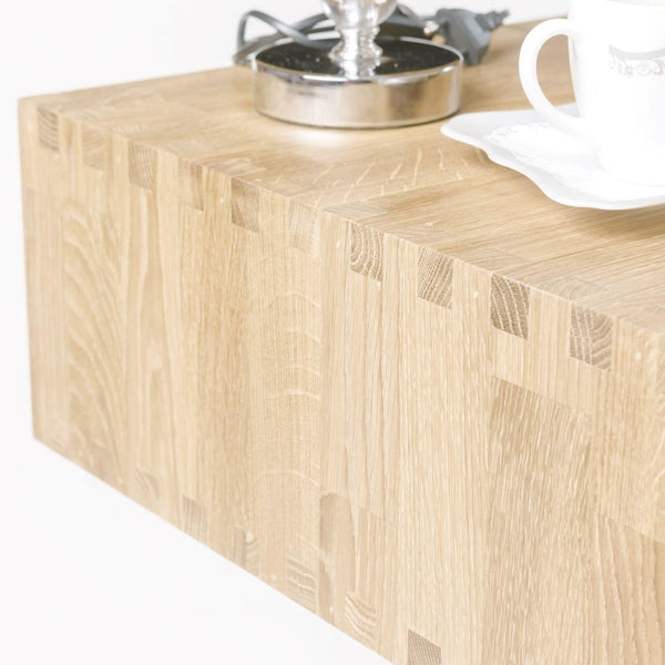 NordicStory Bedside table Scandinavian oak solid wood table 