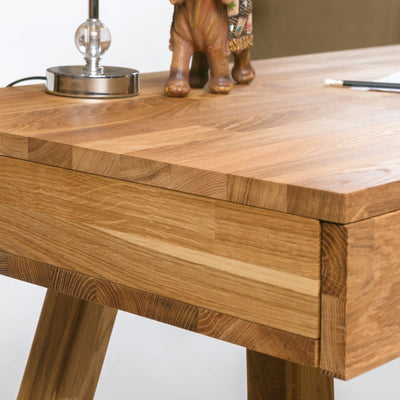NordicStory Desk Table Solid Oak Natural Wood 100% Nordic | Konsolentische