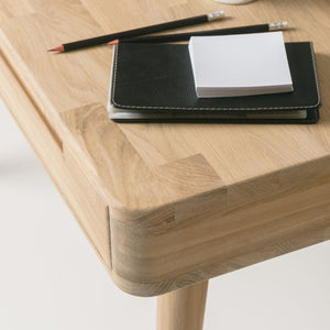 NordicStory Escandi desk table 110 x 43 x 75 cm. solid oak Scandinavian wood 