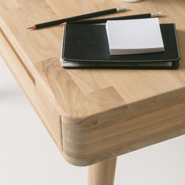 NordicStory Escandi desk table 110 x 43 x 75 cm. solid oak Scandinavian wood 