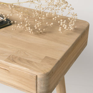 NordicStory Escandi desk table 110 x 43 x 75 cm. solid oak Scandinavian wood 