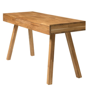 Einstein I solid oak desk, 140 x 55 x 76 cm (140 x 55 x 76 cm) | NordicStory