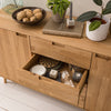 NordicStory Sideboard Chest of drawers in oak solid wood