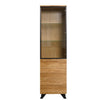 Products NordicStory Showcase cabinet in solid oak "Moritz 1" 60 x 40 x 198,9 cm.