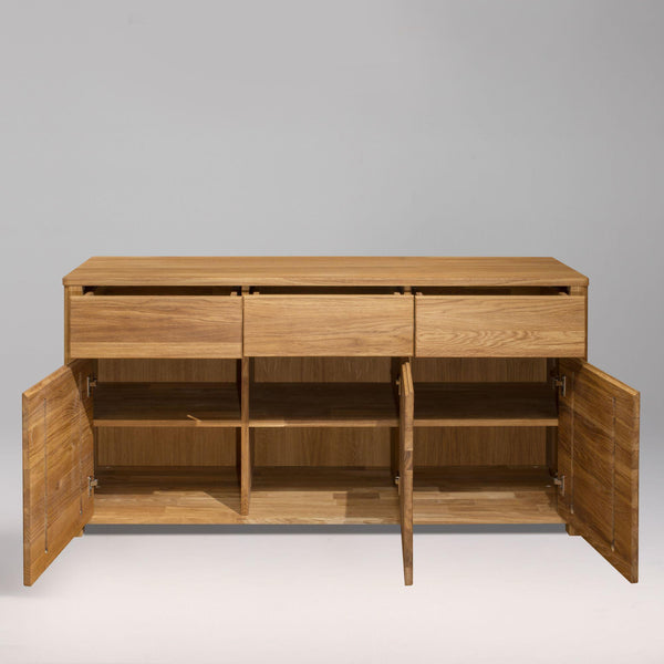 NordicStory Nordic Oak Solid Wood Chest of Drawers Sideboard Cabinet