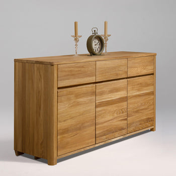 NordicStory Nordic Oak Solid Wood Chest of Drawers Sideboard Cabinet