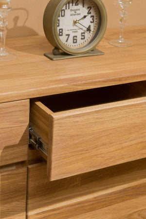 NordicStory Nordic Oak Solid Wood Chest of Drawers Sideboard Cabinet