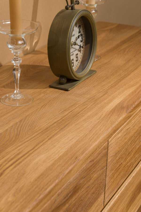 NordicStory Nordic Oak Solid Wood Chest of Drawers Sideboard Cabinet