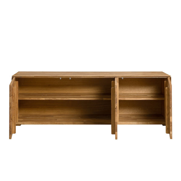 NordicStory Solid oak TV stand for living room NordicStory