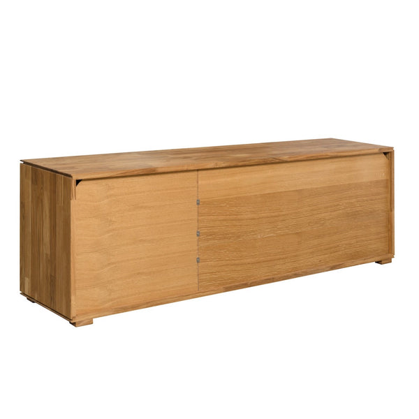 NordicStory Solid oak TV stand for living room NordicStory