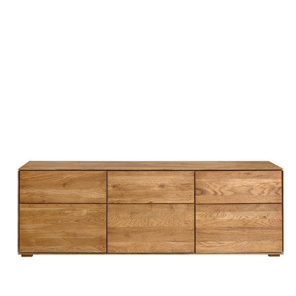 NordicStory Solid oak TV stand for living room NordicStory
