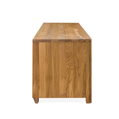 NordicStory TV stand Elsa 160 x 44 x 47 cm. Solid Wood Oak