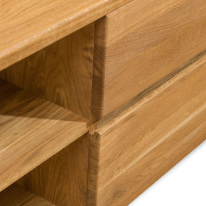 NordicStory TV stand Elsa 160 x 44 x 47 cm. Solid Wood Oak
