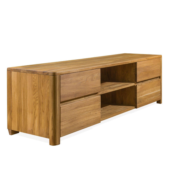NordicStory TV stand Elsa 160 x 44 x 47 cm. Solid Wood Oak
