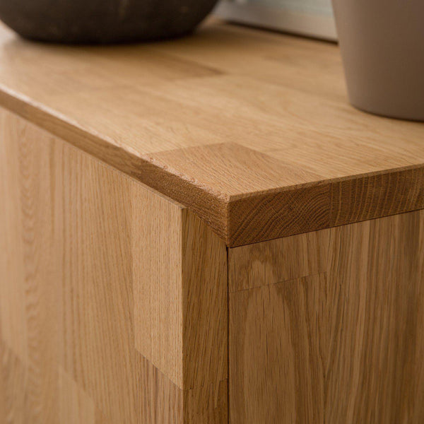 NordicStory TV stand solid oak wood Scandinavian industrial design 