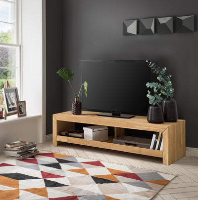 NordicStory TV stand in solid oak wood