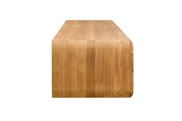 NordicStory Solid wood oak floating TV cabinet, wall mounted TV console, wall-mounted TV stand