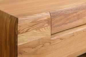 NordicStory Solid wood oak floating TV cabinet, wall mounted TV console, wall-mounted TV stand