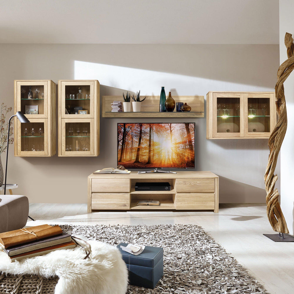 NordicStory TV stand in solid oak wood