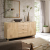 NordicStory Sideboard Chest of drawers in oak solid wood 