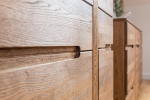 NordicStory Chest of drawers in solid oak wood 
