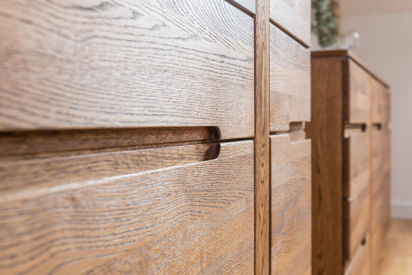 NordicStory Chest of drawers in solid oak wood 