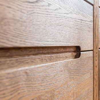 NordicStory Chest of drawers in solid oak wood 