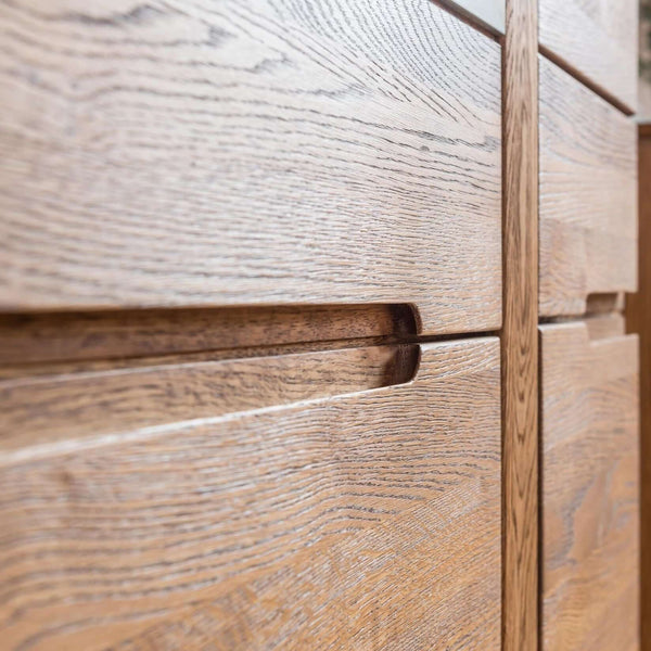 NordicStory Chest of drawers in solid oak wood 