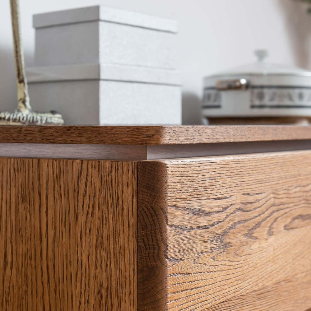 NordicStory Chest of drawers in solid oak wood 