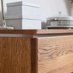 NordicStory Chest of drawers in solid oak wood 