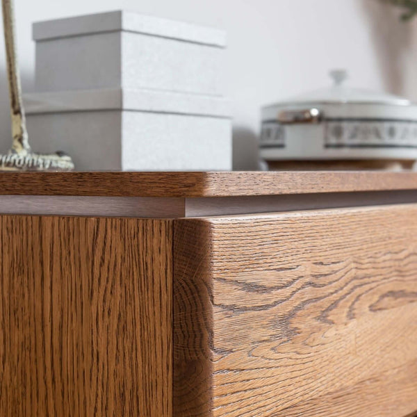 NordicStory Chest of drawers in solid oak wood 