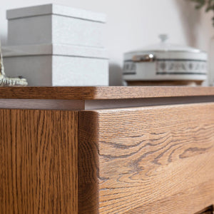NordicStory Chest of drawers or TV stand in solid oak wood Scandinavian nordic rustic Nordic design 