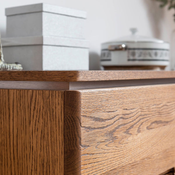 NordicStory Chest of drawers or TV stand in solid oak wood Scandinavian nordic rustic Nordic design 