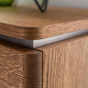 LoftStory Chest of drawers or TV stand in oak wood Montenegro 26 180 x 42 x 59 cm.