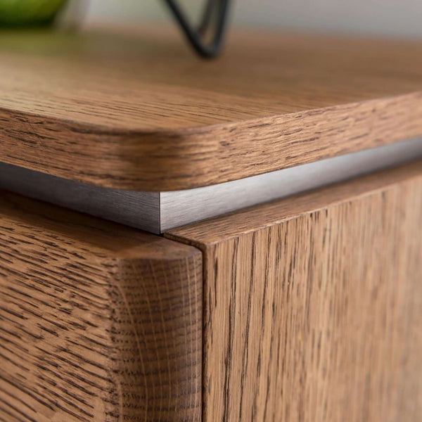 LoftStory Chest of drawers or TV stand in oak wood Montenegro 26 180 x 42 x 59 cm.