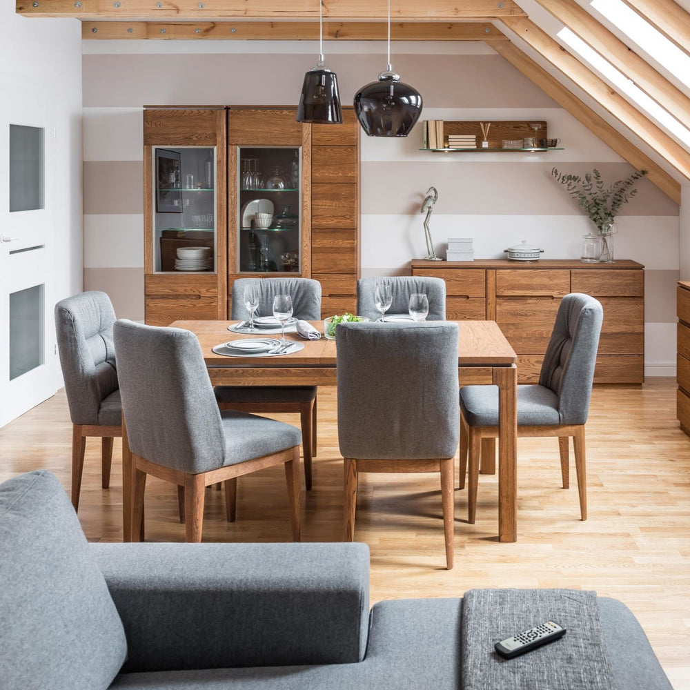 LoftStory Solid oak display cabinet