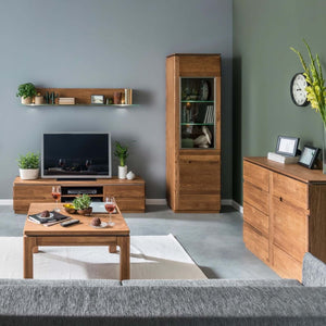 LoftStory Chest of drawers or TV stand in oak wood Montenegro 26 180 x 42 x 59 cm.