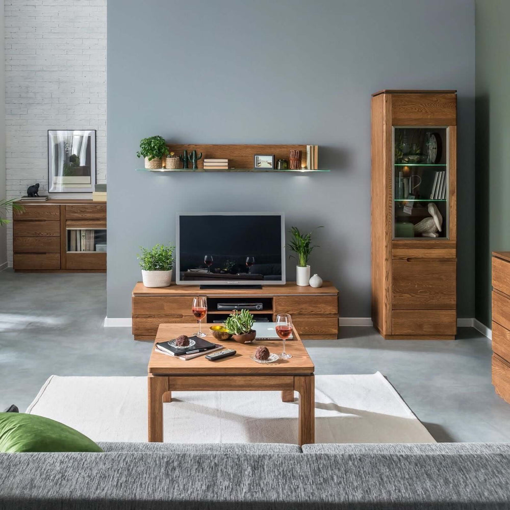 NordicStory Solid oak wood wall shelf 