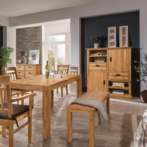 NordicStory Solid oak dining bench, rustic bench, rustic furniture, rustic furniture