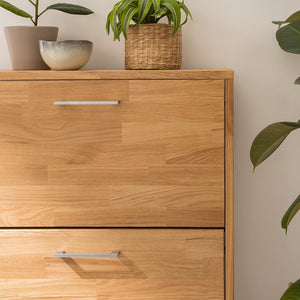 NordicStory Nordic solid wood oak shoe rack 