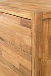 NordicStory Solid Wood Furniture Natural Oak Chest of Drawers Living Room Nordic Bedroom