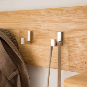 Wall coat rack in solid oak Arizona, 120 x 21 x 18 cm, NordicStory