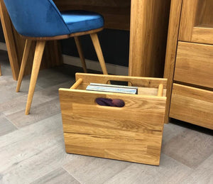 NordicStory Magazine rack in solid oak wood 
