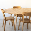 NordicStory Pack of 4 Solid Oak Dining Chairs Isku