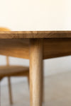 NordicStory Extending dining table in solid oak "Escandi 4" 120-155 x 120 x 75 cm.