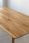  NordicStory Rectangular dining table in solid oak wood 