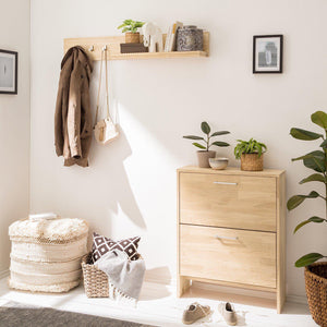 NordicStory Solid oak shoe rack solid wood hallway hallway